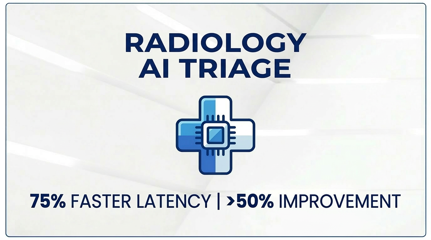 Accelerating Radiology AI Triage with Shared GPU Resources Accelerating Radiology AI Triage with Shared GPU Resources
